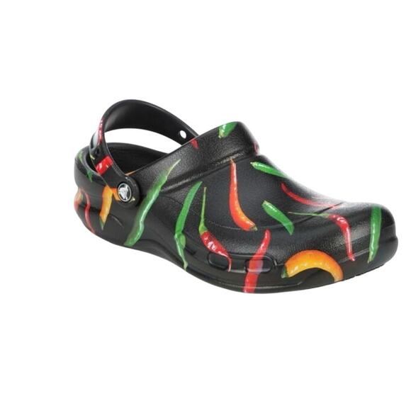 CROCS Shoes - NEW Crocs Work Bistro Graphic Slip-Resistant Clogs Women’s 7 Men’s 5